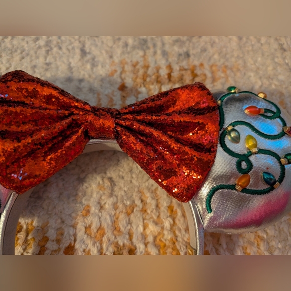 (Like New) Disney Minnie Mouse String Up The Lights Ears Headband - Picture 2 of 5